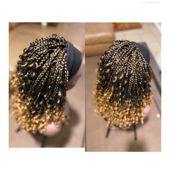 River box braid with curly ends. - Picture 4 of 7